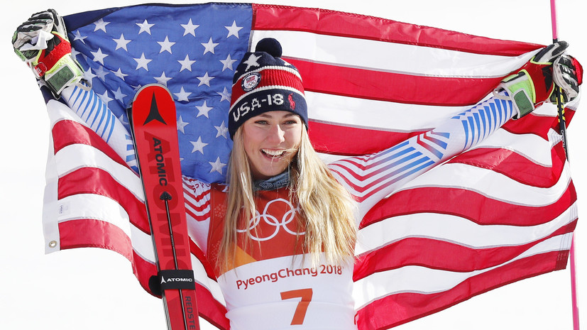 Американская горнолыжница Шиффрин завоевала золотую медаль в гигантском слаломе на ОИ-2018