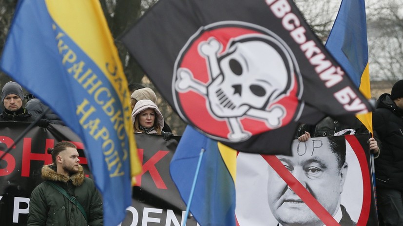 В Киеве проходит акция протеста сторонников Саакашвили 