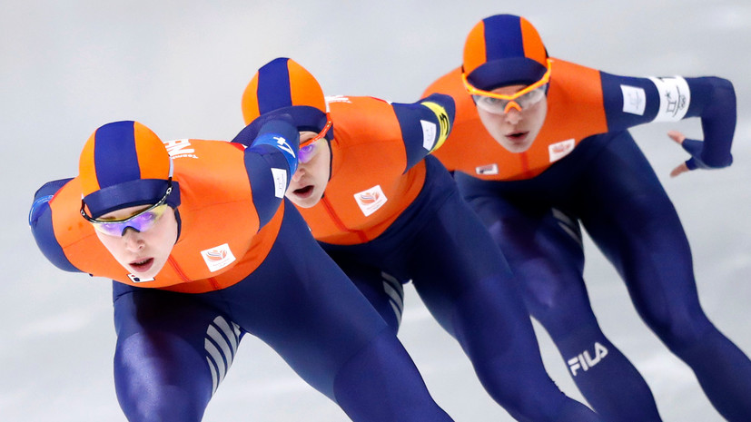 Конькобежки из Нидерландов установили олимпийский рекорд в командной гонке на ОИ
