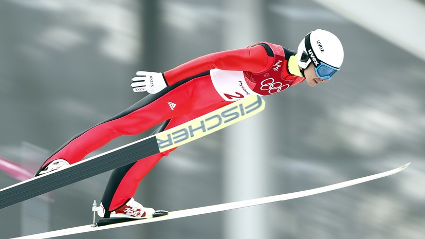 Российский двоеборец Яхин занимает 15-е место после прыжков на лыжах с большого трамплина на ОИ-2018