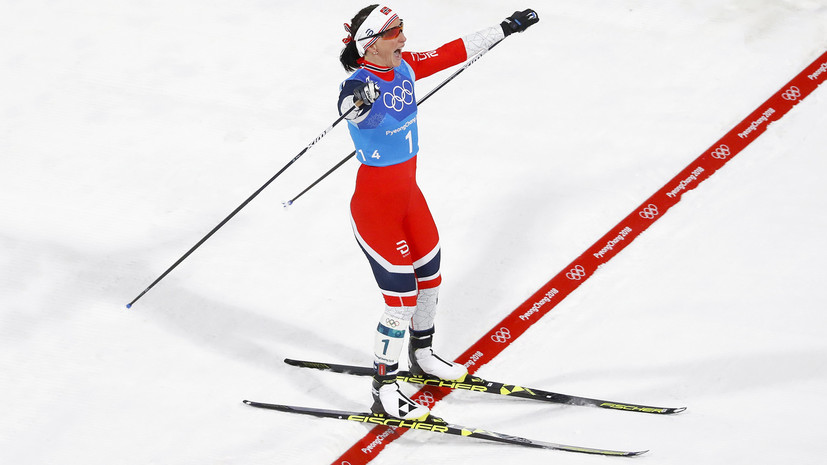 Норвежская лыжница Бьорген побила рекорд биатлониста Бьорндалена по числу медалей на ОИ