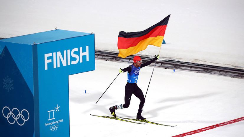 Сборная Германии по лыжному двоеборью завоевала золото ОИ-2018 в командных соревнованиях