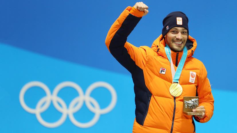 Голландец Нюис стал олимпийским чемпионом по конькобежному спорту на дистанции 1000 м