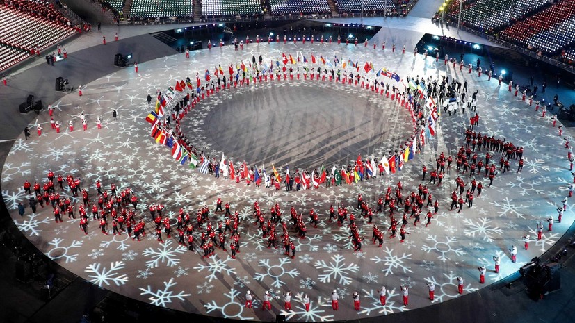 Церемония закрытия XXIII зимних Олимпийских игр в Пхёнчхане