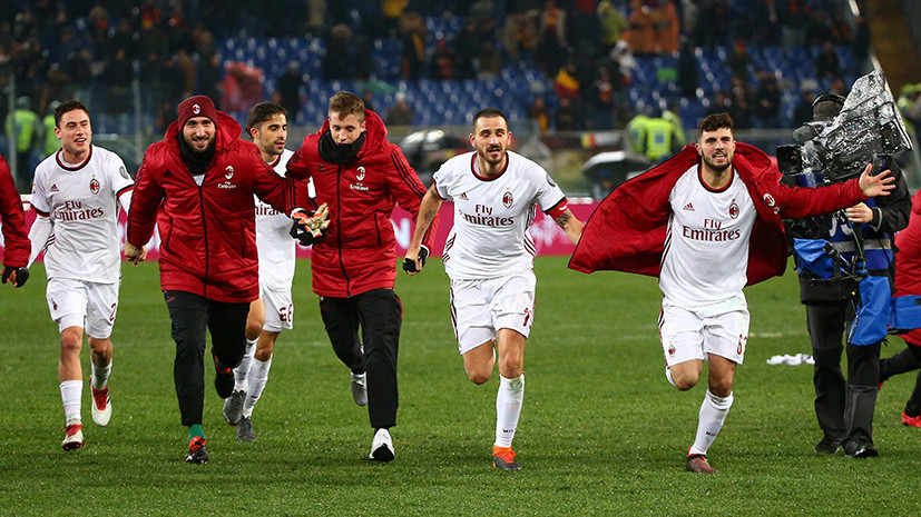 «Милан» на выезде обыграл «Рому» в матче 26-го тура итальянской Серии А