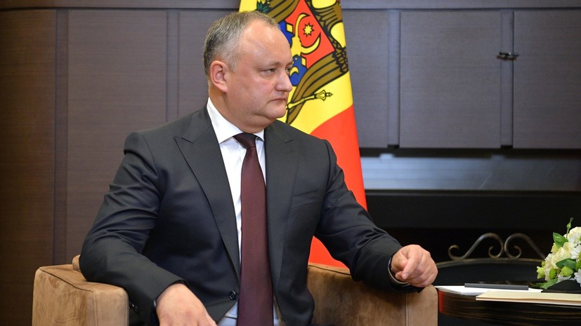 Додон заявил, что Молдавия не станет членом ЕС