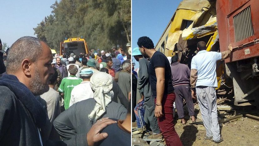 В Египте при столкновении поездов погибли 10 человек