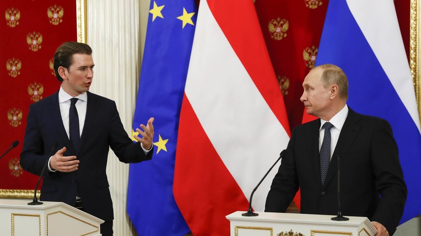Путин обсудил с канцлером Австрии ситуацию на Украине