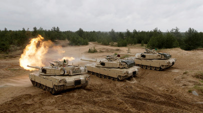 Во время военных учений НАТО в Латвии