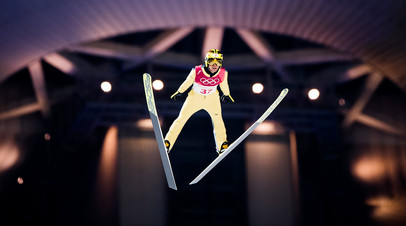 Японский летающий лыжник Нориаки Касаи