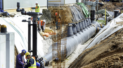 Строительные работы на газопроводе «Северный поток»