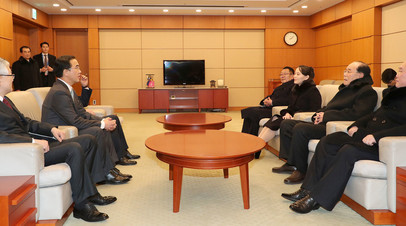 Во время встречи представителей КНДР и Южной Кореи