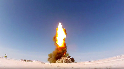 Пуск модернизированной противоракеты на полигоне Сары-Шаган (11 февраля 2018)