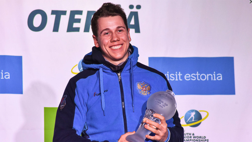 Биатлонист Томшин завоевал золото в спринте на ЮЧМ в Эстонии