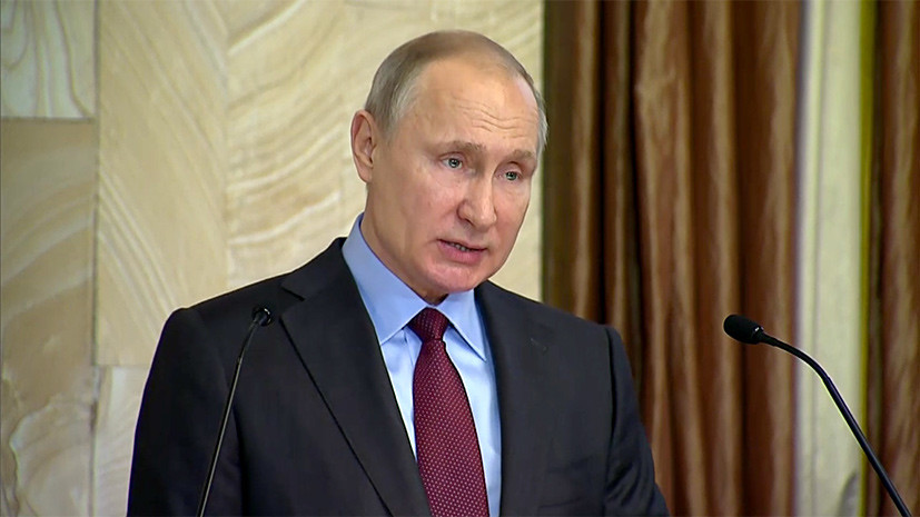 Путин поблагодарил ФСБ за эффективное прикрытие при разработке в России новых видов оружия