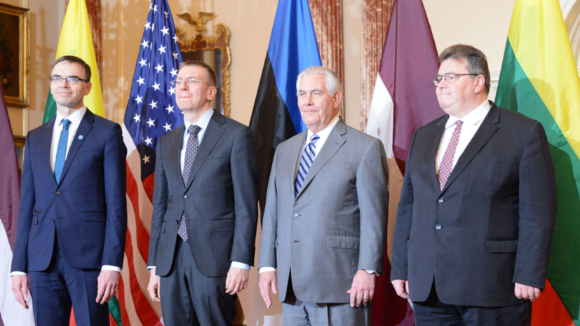 Главы МИД стран Балтии провели встречу с госсекретарём США