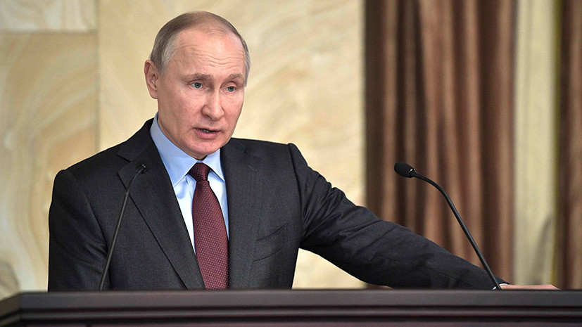 Путин заявил, что не сомневался во введении санкций из-за Крыма