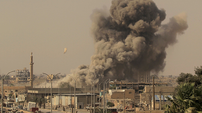 Коалиция США отвергает обвинения ООН в жертвах среди мирных жителей при авиаударе по Ракке
