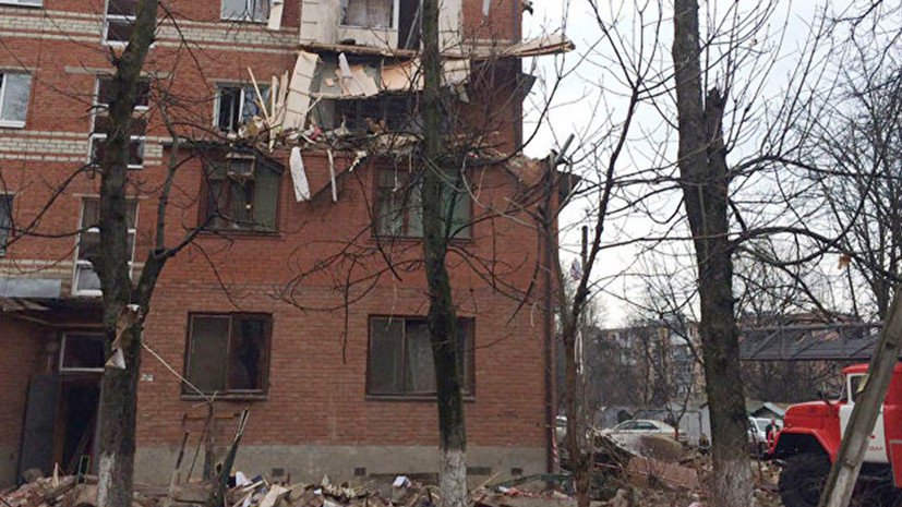 СК начал проверку после взрыва газа в жилом доме в Краснодаре