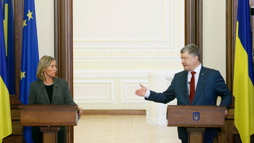 Порошенко обсудит с Могерини ситуацию в Донбассе в ходе её визита на Украину