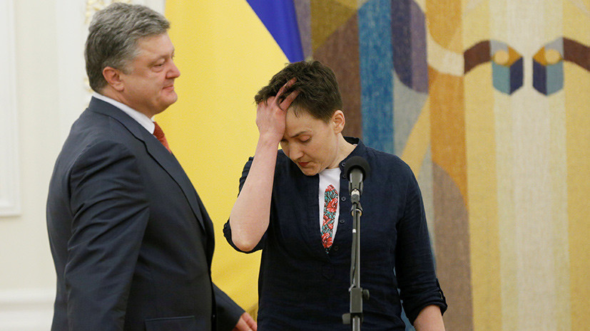 Савченко готова вернуть Порошенко звезду Героя Украины