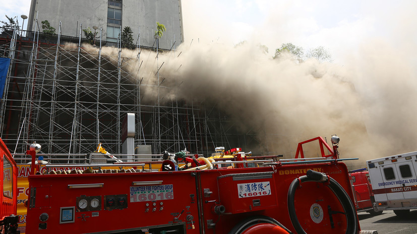 Четыре человека погибли в результате пожара в отеле на Филиппинах