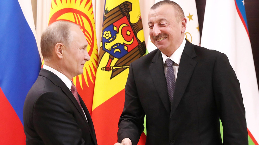 Алиев поздравил Путина с победой на президентских выборах