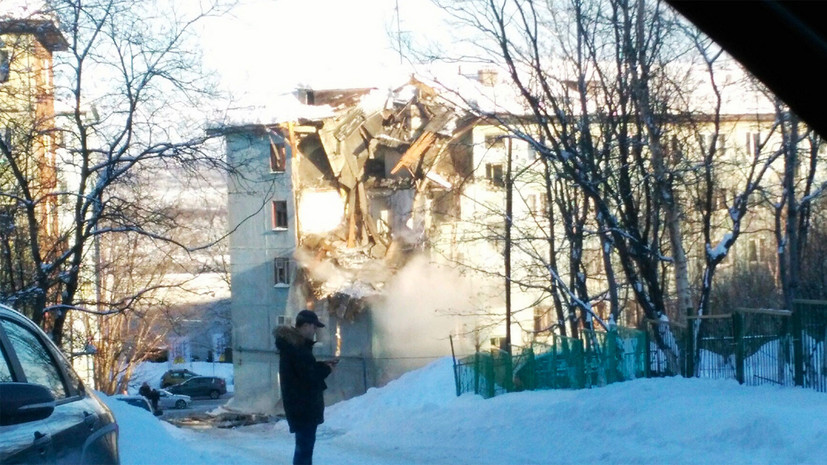 СК возбудил дело после взрыва газа в Мурманске