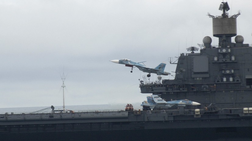 Крейсер «Адмирал Кузнецов» получит цифровой радиотехнический комплекс управления авиацией