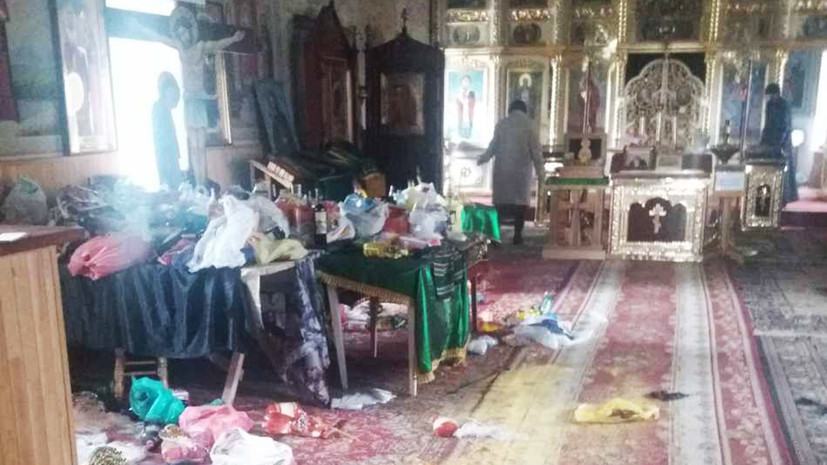 Неизвестные осквернили храм в Одесской области