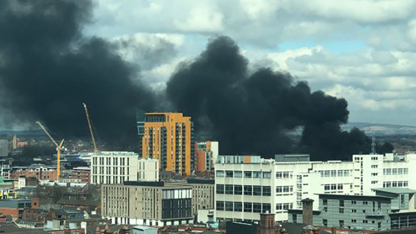 На севере Манчестера произошёл пожар