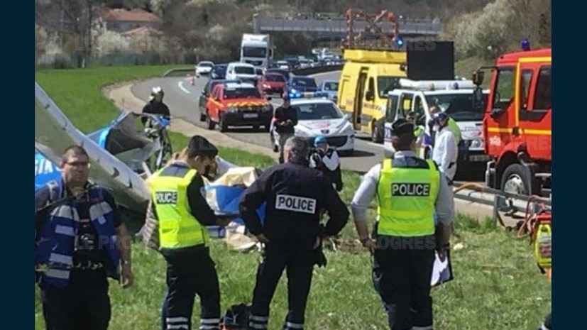 Два человека погибли при крушении двухмоторного самолёта во Франции