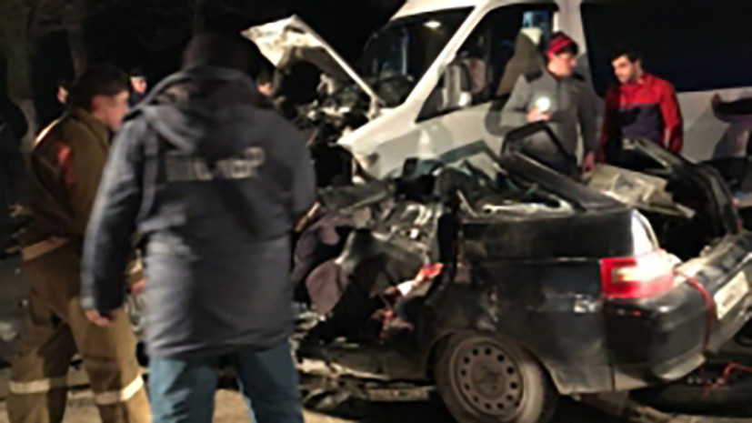 В результате ДТП с микроавтобусом в Кабардино-Балкарии погибли четыре человека