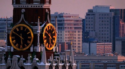 Часы на Спасской башне Московского Кремля