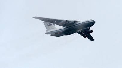 Самолёт Ил-76МД в полёте
