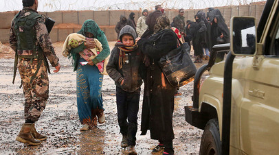 Беженцы в сирийском лагере «Эр-Рукбан»