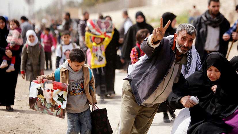 Восточную Гуту с начала действия гумпауз в Сирии покинули более 155 тысяч человек