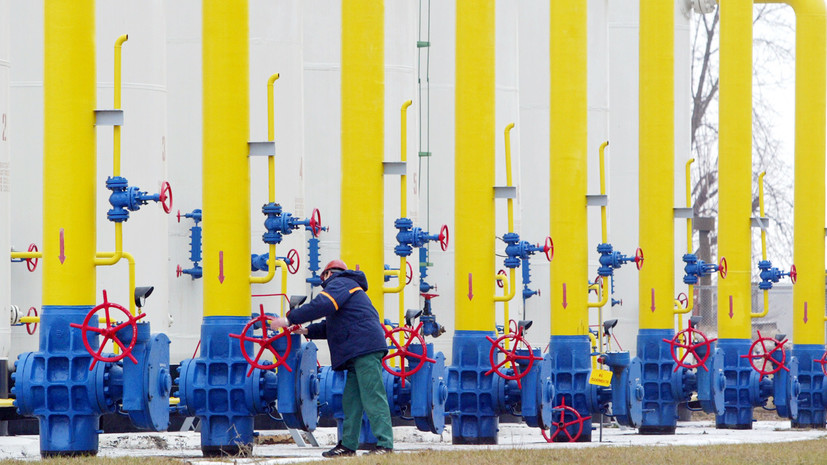 Украина в I квартале снизила импорт газа из ЕС более чем в два раза
