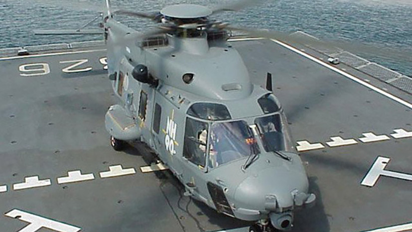 При крушении вертолёта ВМС Италии погиб один человек