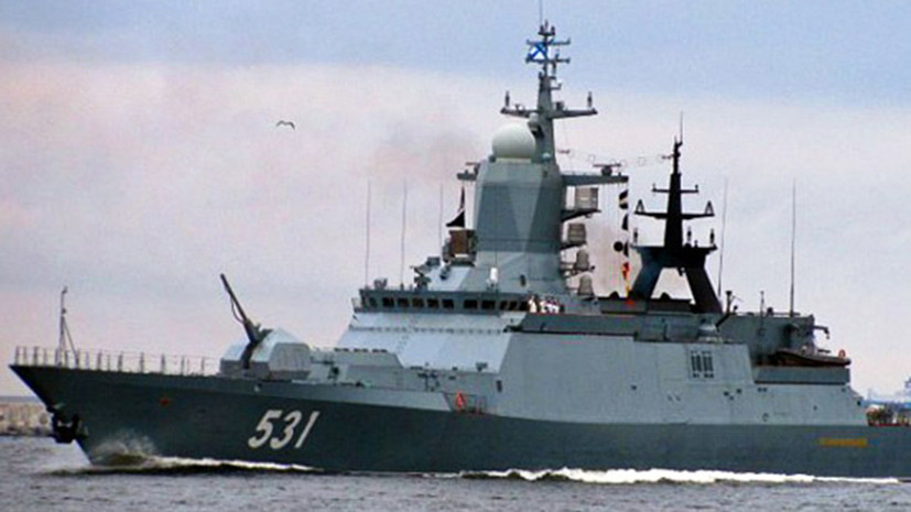 Российский корвет «Сообразительный» выполнил стрельбы в Балтийском море
