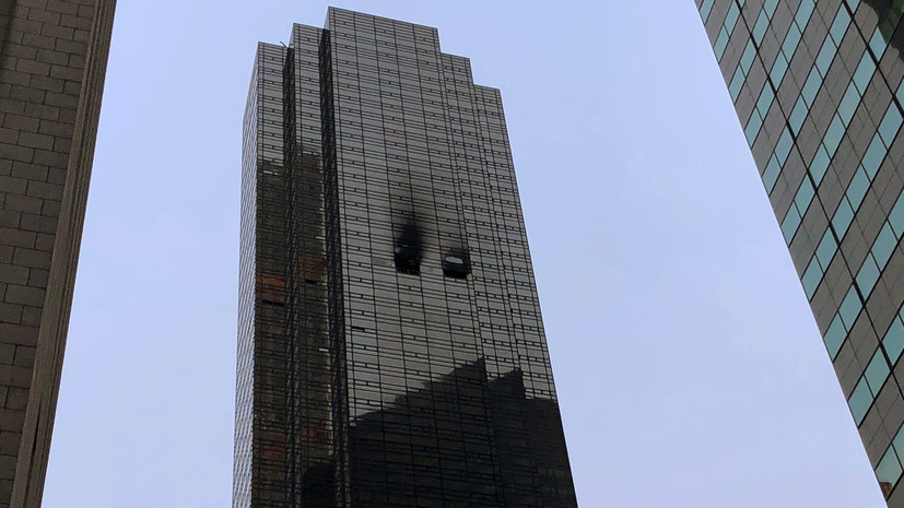При пожаре в здании Trump Tower в Нью-Йорке погиб один человек