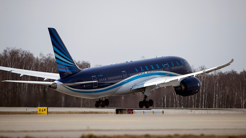 В Азербайджане самолёт вернулся в аэропорт Баку из-за столкновения с птицей
