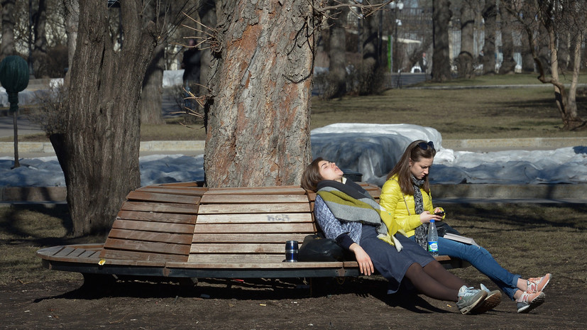 Температура воздуха в Москве достигла максимума с начала года