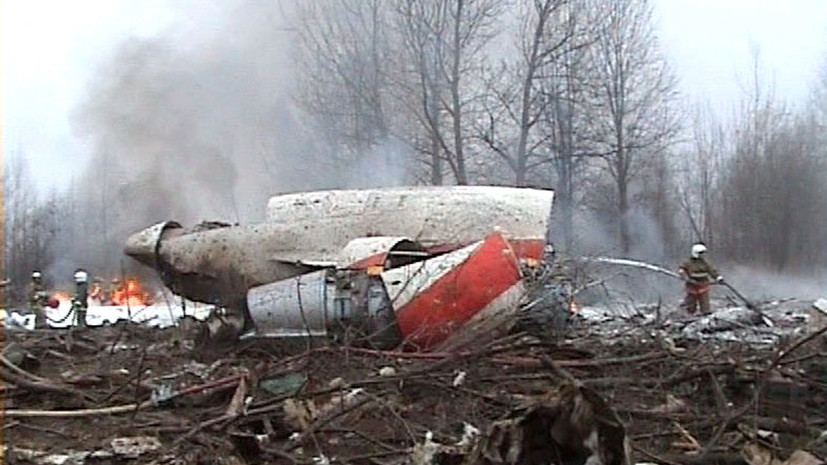 Польша продлила следствие по делу о крушении Ту-154 под Смоленском