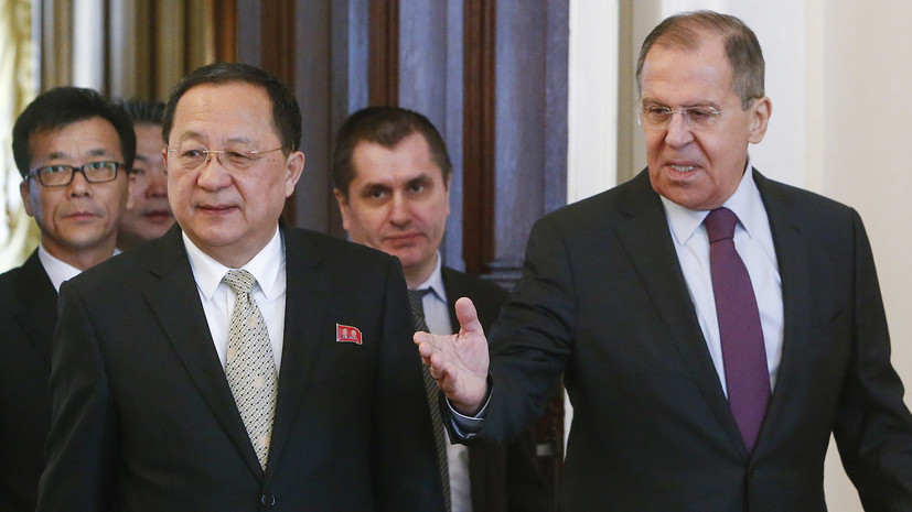 В Москве начались переговоры Лаврова и главы МИД КНДР