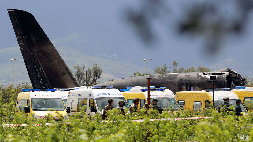 В результате крушения самолёта в Алжире погибли не менее 180 человек