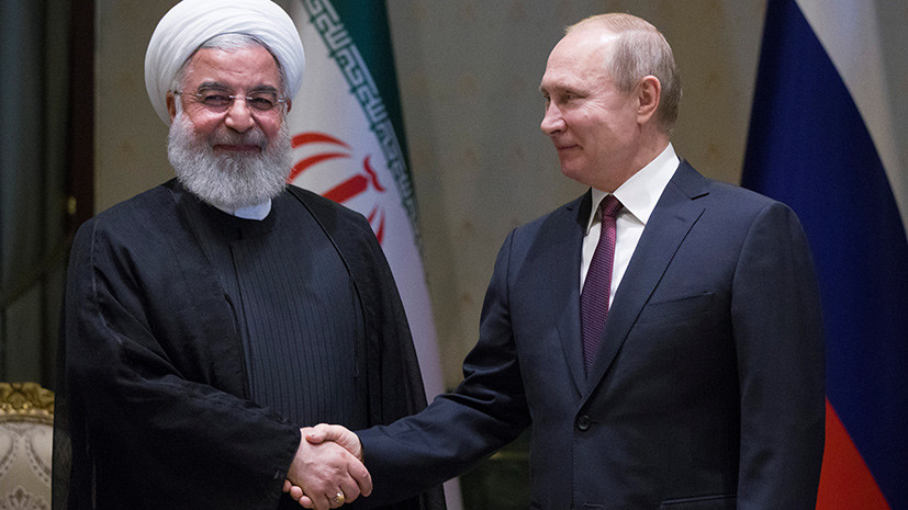 Путин и Рухани обсудили ситуацию в Сирии после ударов США и их союзников