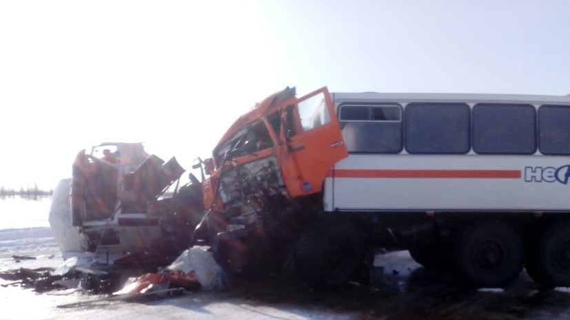 В ГИБДД сообщили о 16 пострадавших в ДТП с автобусом на Ямале