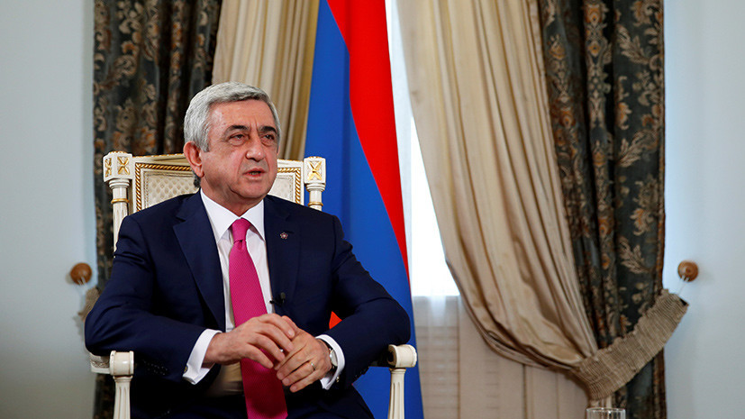 Правящая коалиция в парламенте Армении выдвинула бывшего президента Саргсяна на пост премьера