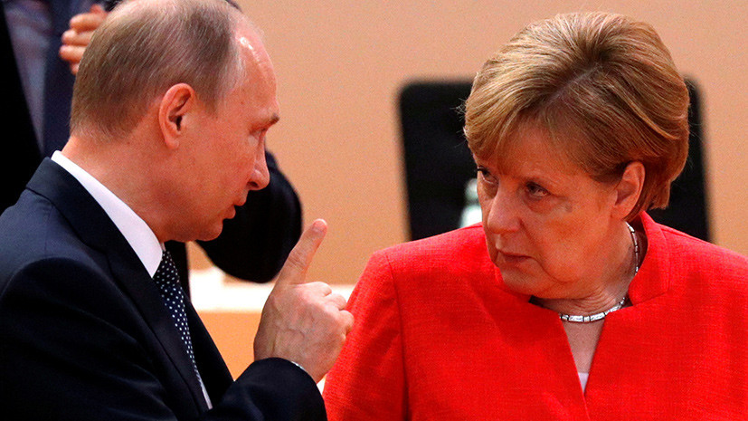 Путин в разговоре с Меркель назвал удары Запада по Сирии актом агрессии